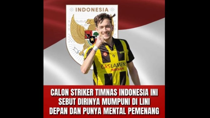 Dean Zandbergen, striker Belanda, masuk radar Timnas Indonesia